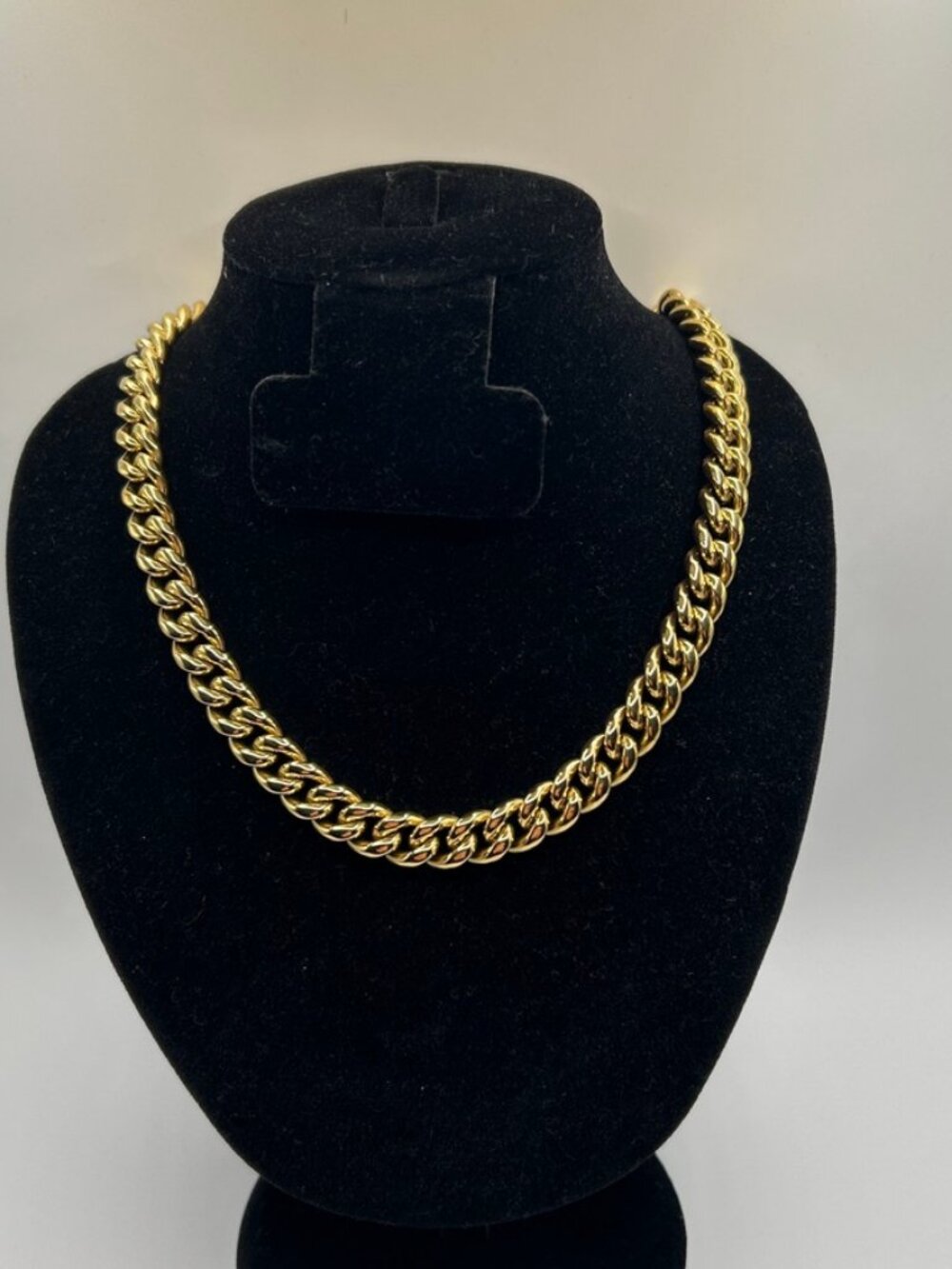 Mens Cuban Chain 10mm 20 Inch Real Gold Stainless Steel Plated Solid Durable
